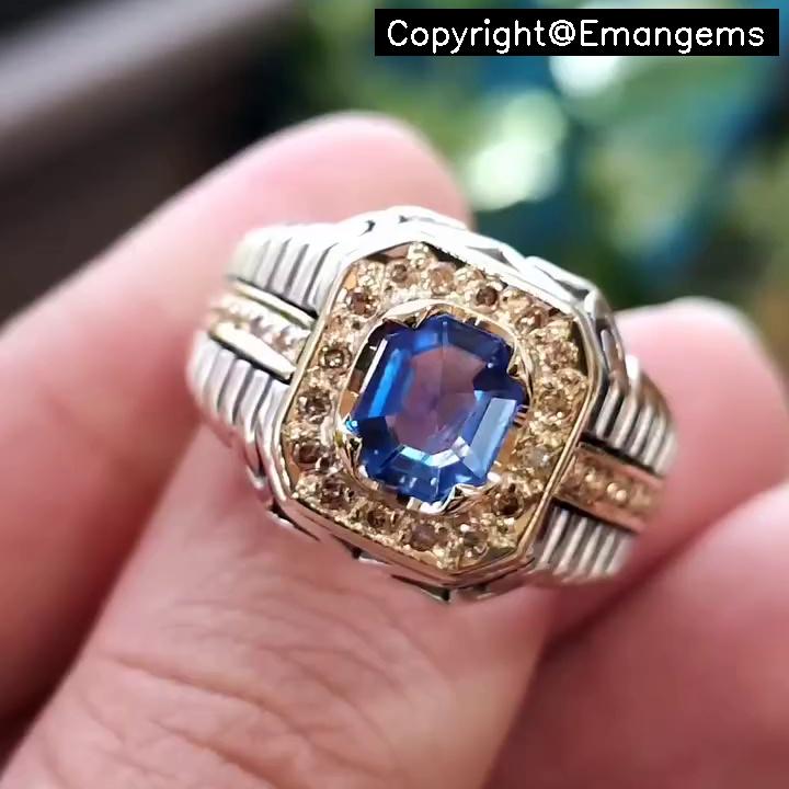 GIA パープルピンクスリランカ産サファイアリング Pt900 天然