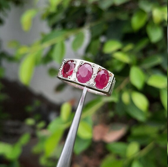 Real Ruby Ring Natural Ruby Ring Afghanistan Ruby… - image 3