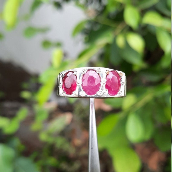 Real Ruby Ring Natural Ruby Ring Afghanistan Ruby… - image 2