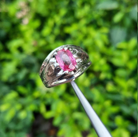 Real Ruby Stone Ring Real Yaqoot Stone Ring Genui… - image 1