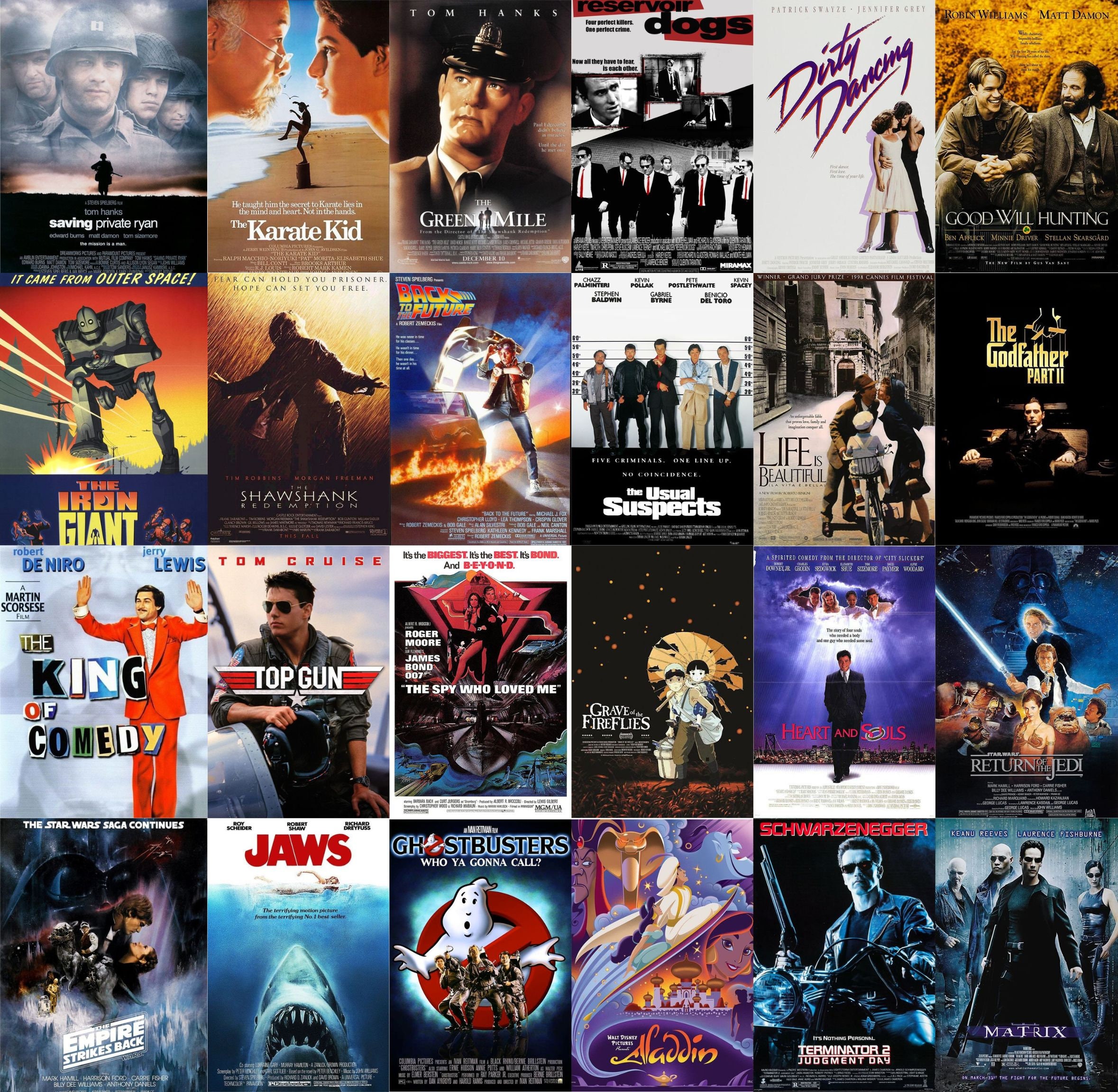 ヴィンテージ映画ポスター100枚：70年代～90年代のレトロ映画アート