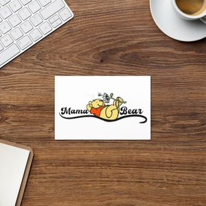 Carte fête des mères maman ours