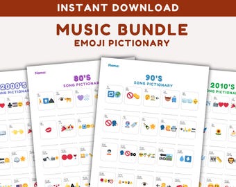 Musique Emoji Pictionary Quiz : Jeu-questionnaire des années 80-2010 (téléchargement numérique)