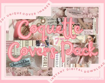 Coquette Covers Pack - Notion Aesthetic Cover Images Girly Clean Girl Pink Notion Cover Collection for Digital Planners Canva Projects 2024