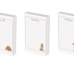 Custom Dog Notepad, Pet Lover Notepad, Personalized Cat Notepad, Gift for Animal Lover, Cute Stationery, Office Supplies