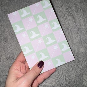 Wicked Witch Notepad - Green & Pink Stationery, Wizard of Oz Gift