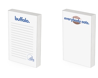 Buffalo Football Notepad: Bills Inspired Memo Pad