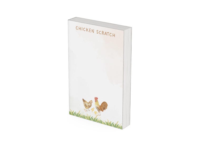 Chicken Farm Notepad: Handmade Stationery Writing Pad - Etsy