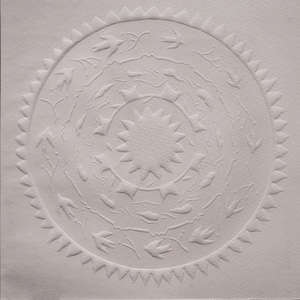 Blind Embossed Minimalist Lino Print  | Luminare | original linocut fine art wall print | limited edition