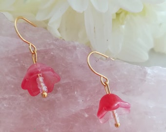 Lily of the valley drop earrings