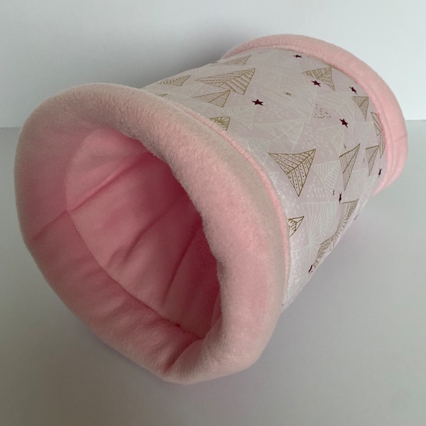 CHRISTMAS small pet tunnel, Guinea pig bed, small animals products, small pet bed, tunnel for Guinea pigs. Small pet enrichment, kingpig_uk.
