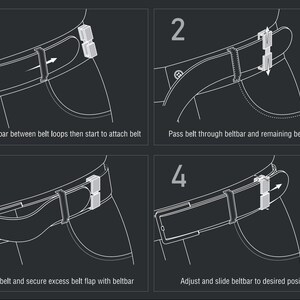 Stainless Steel Adjustable Belt Loop Keeper and Belt Flap Fix Across ...