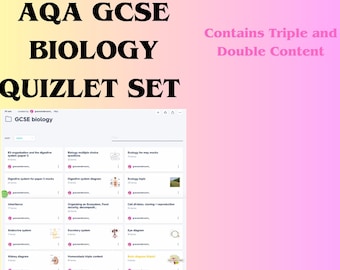 Conjunto completo de biología AQA GCSE