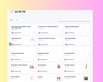 Conjunto de cuestionarios EDEXCEL GCSE PE
