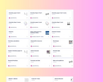 Conjunto completo de cuestionarios de química AQA GCSE
