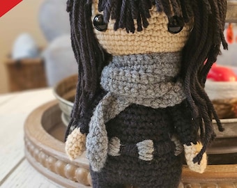 SOLO PATRÓN PDF - Patrón de peluche de crochet de Shouta Aizawa "Eraserhead" de My Hero Academia