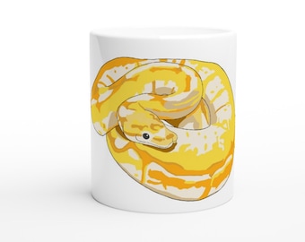 Smiling Ball Python Mug - Dishwasher & Microwave Safe