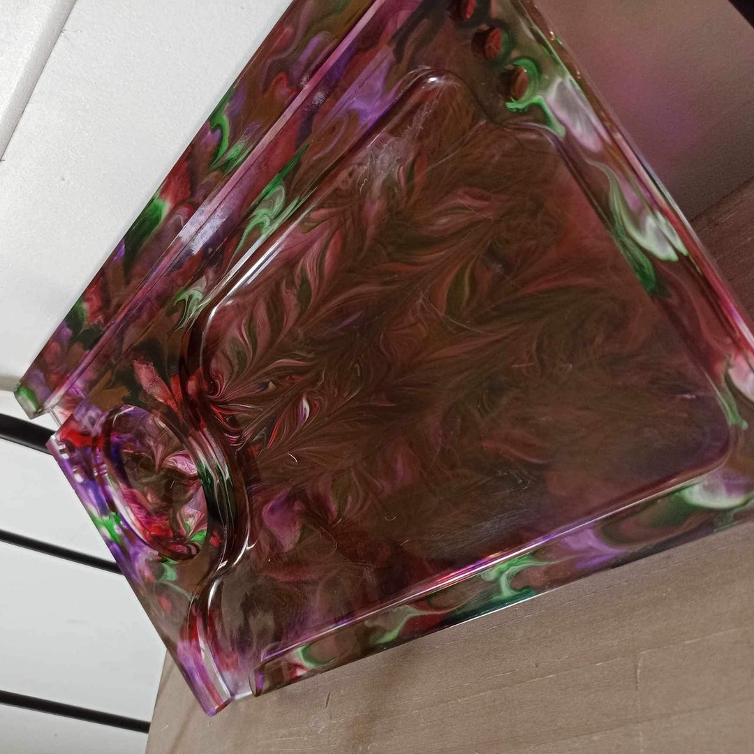 Customizable Epoxy Resin Rolling Tray Etsy