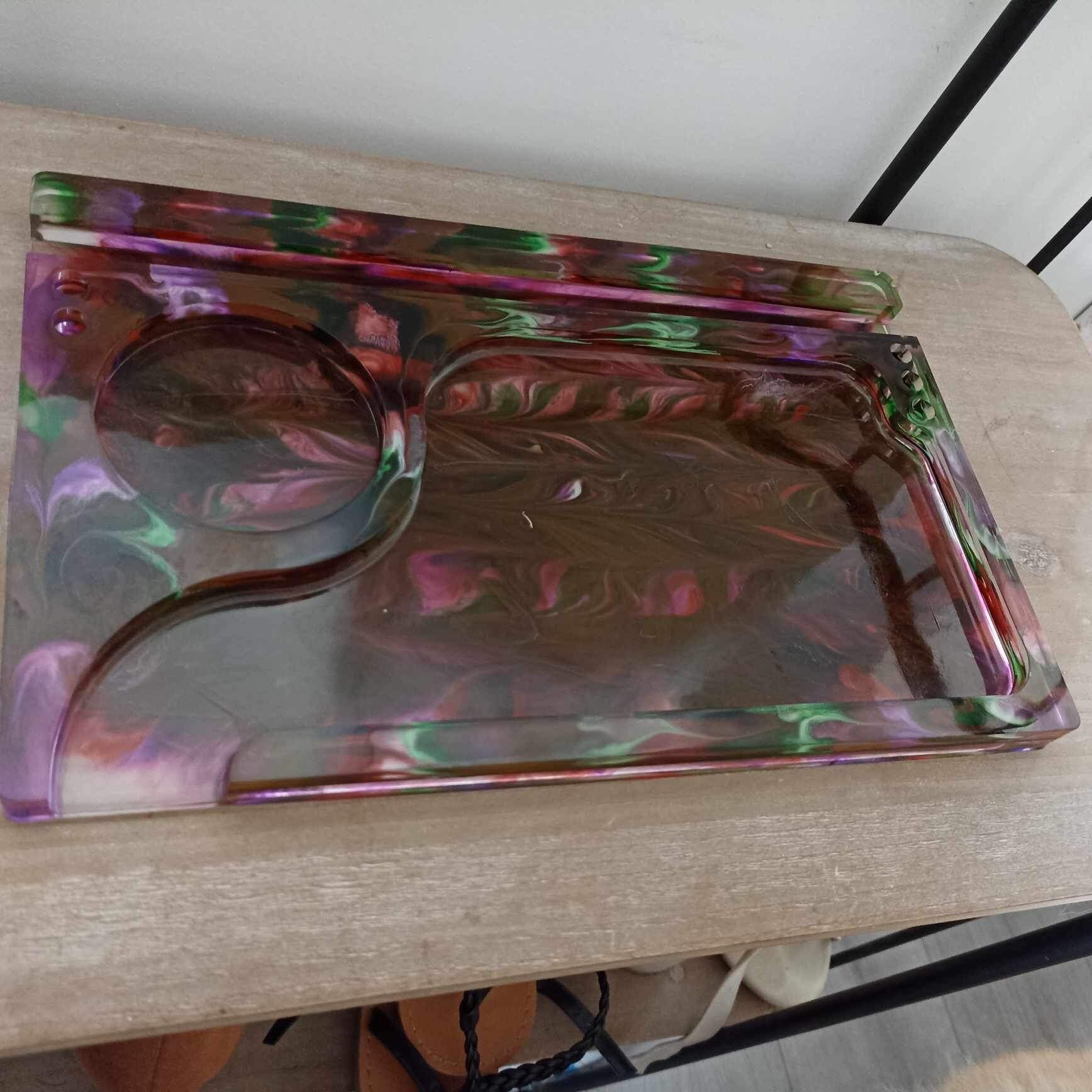 Customizable Epoxy Resin Rolling Tray Etsy