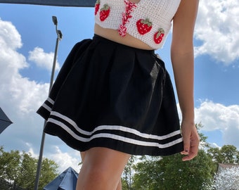 Erdbeerfelder Crop Top