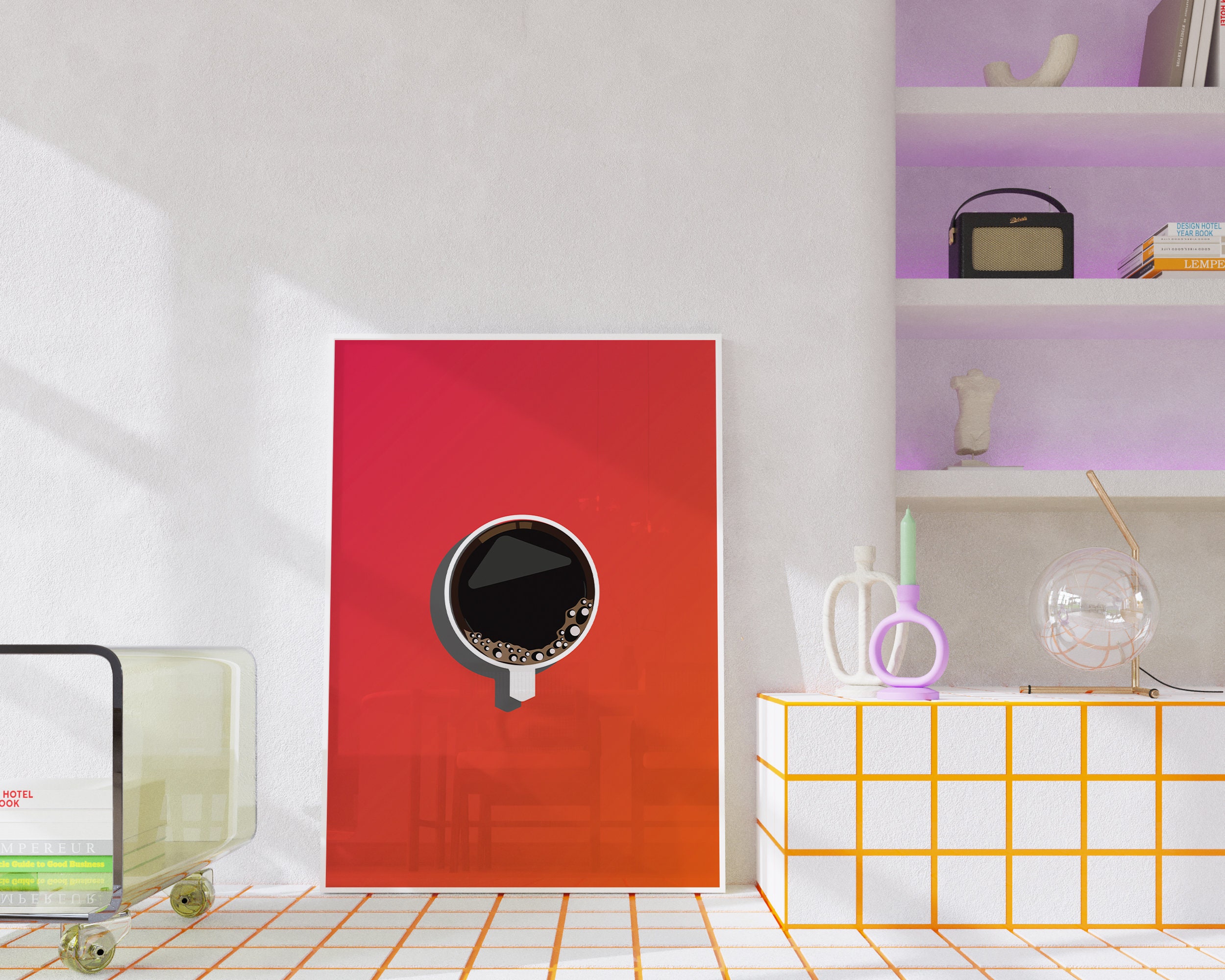 Digital Print Wall Art, Minimalist Home Decor, Living Room Decor