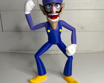 3D Printed Waluigi Figure – Mario-Inspired Collectible | Fan Art Figurine