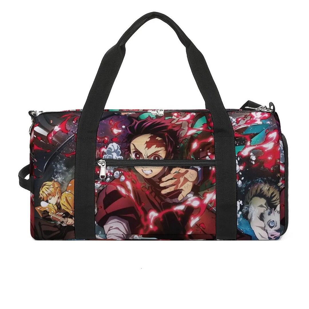 Demon Gym Bag Tanjiro Fitness Anime Bodybuilding Mma Etsy