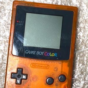 Nintendo Gameboy Color Daiei Hawks Limited Edition Clear Orange Color ...
