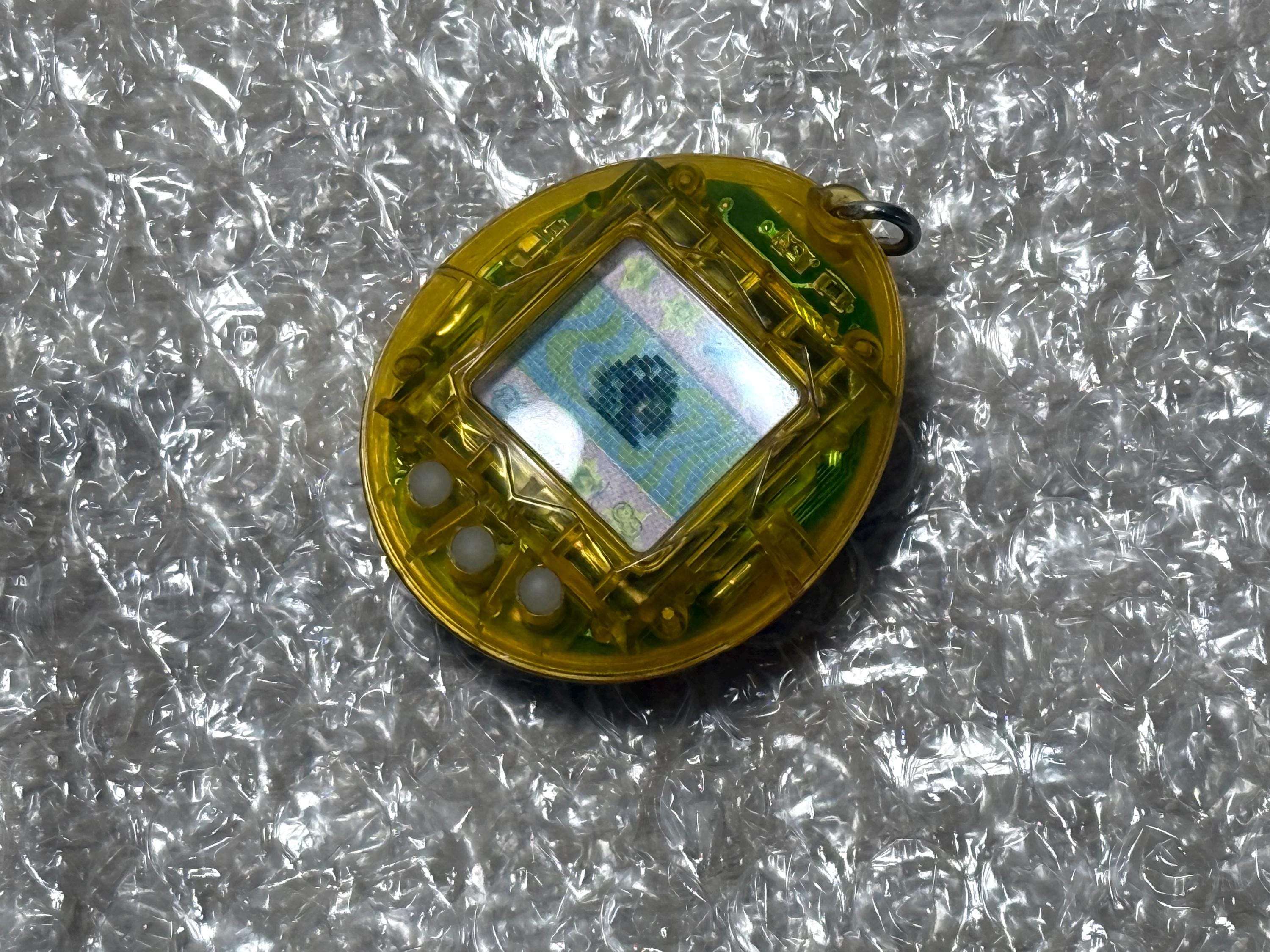 Rare Color Tamagotchi First Generation Skeleton Clear Yellow