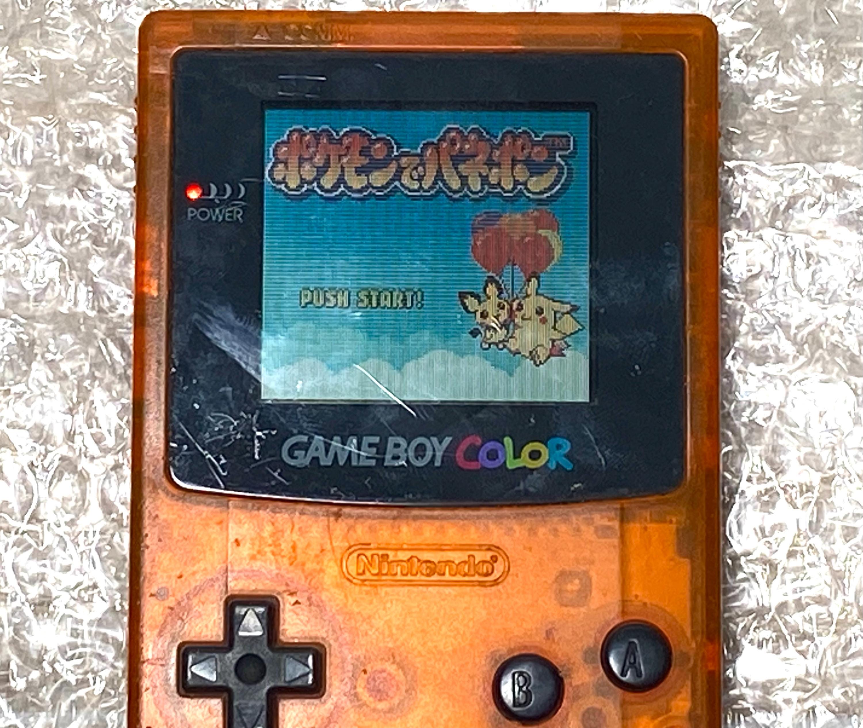 Nintendo Gameboy Color Daiei Hawks Limited Edition Clear Orange