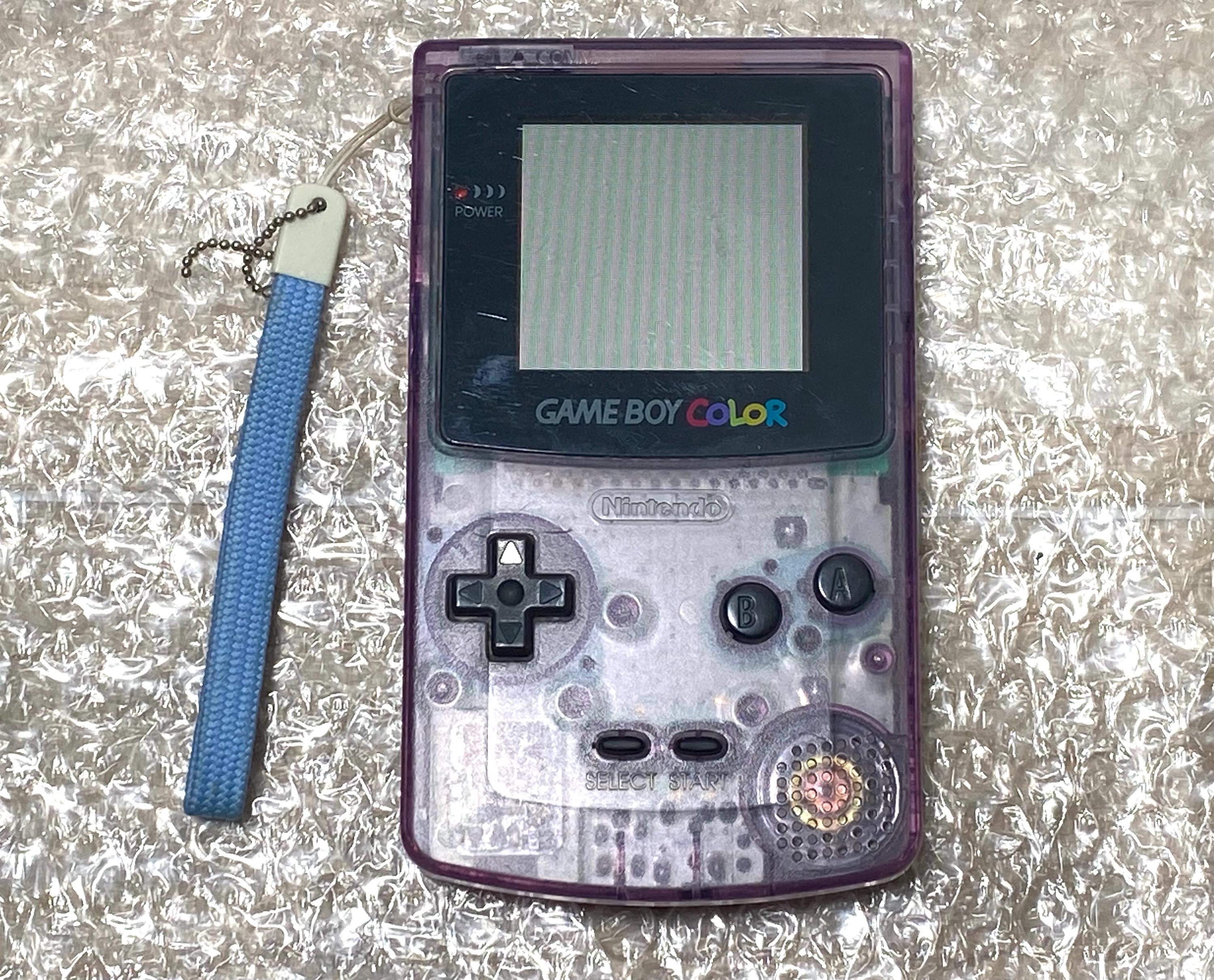 Nintendo Game Boy Color Handheld System Atomic Purple W Strap