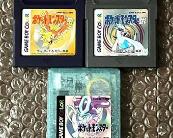 ポケットモンスター クリスタル・金・青 VCの箱と付属品】 ポケットモンスター 赤 緑 青 ピカチュウ 金