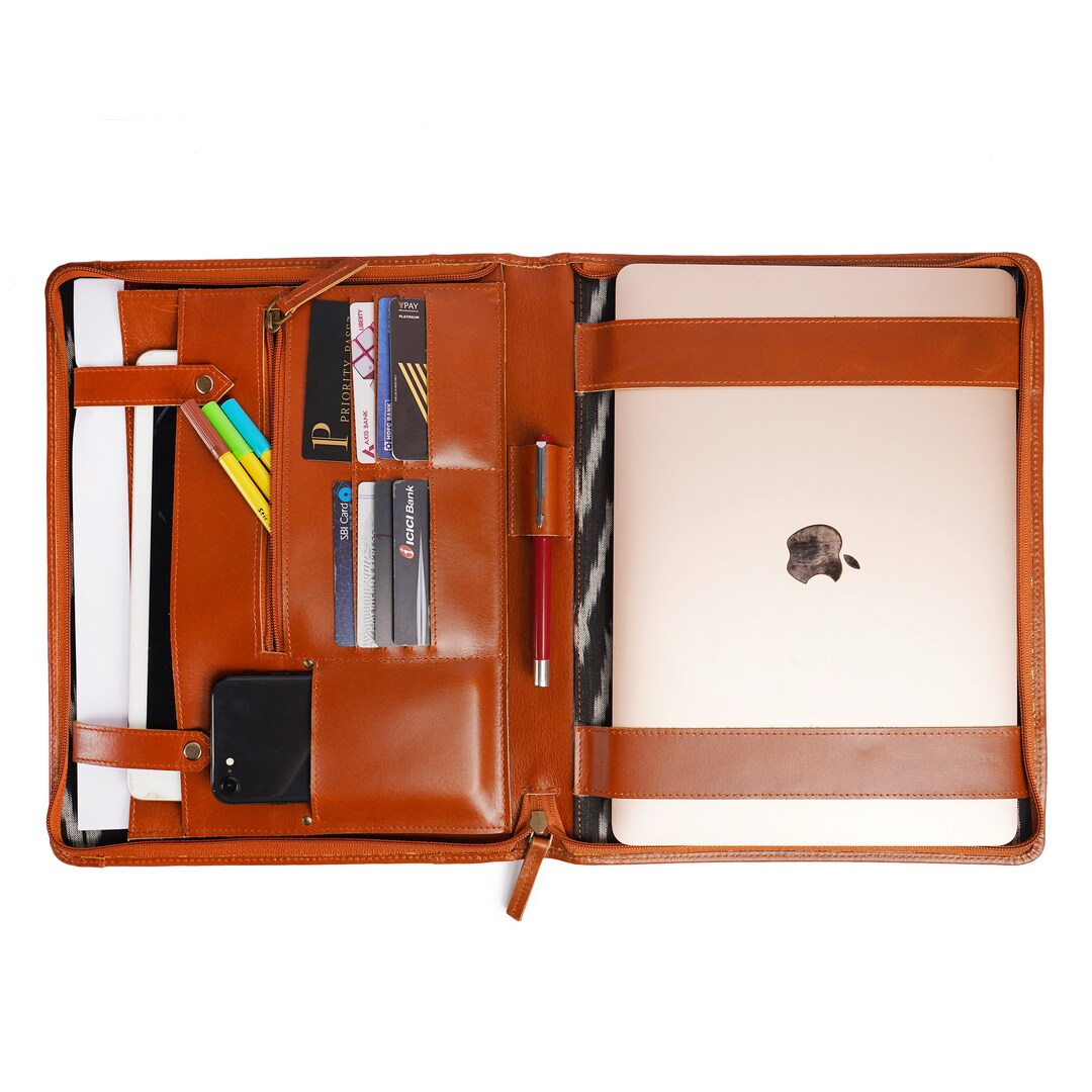 Women Embossed Leather Portfolio, Printing Portfolio,leather Padfolio