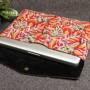 Genuine Leather & Fabric Women's Laptop Bag for MacBook or Laptop Fashionable business ladies laptop briefcase Smart business laptop case