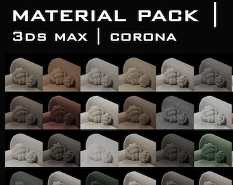 Paquete de materiales 02 / Fabric 1.0 / 3DS Max y Corona Renderer
