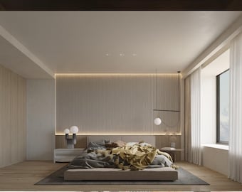 3DSMAX - Escena de dormitorio moderno - Render Corona - 06