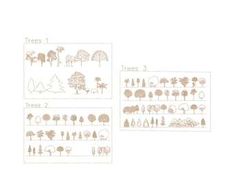 Premium AutoCAD Mega Tree Library: 100 Design Blocks