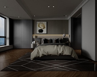 3DSMAX - Escena de dormitorio moderno - Render Corona - 11