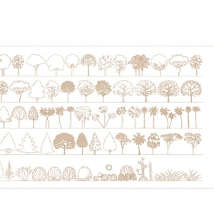 Premium Autocad Tree-Library: 50 Design-Blöcke