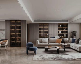 3DSMAX - Escena de comedor moderno - Render Vray - 24