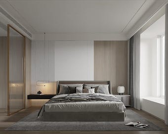 3DSMAX - Escena de dormitorio moderno - Render Corona - 05