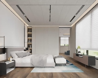 3DSMAX - Escena de dormitorio moderno - Render Corona - 13
