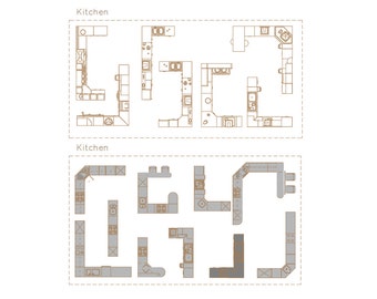 Premium AutoCAD Kitchen Examples: 17 Design Blocks