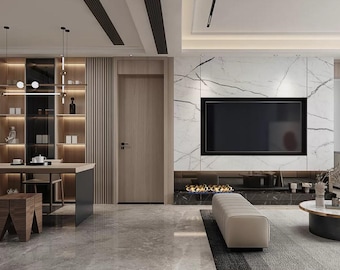 3DSMAX - Escena de comedor moderno - Render Vray - 21