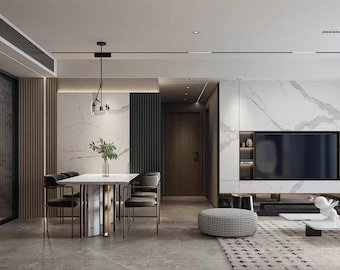 3DSMAX - Escena de comedor moderno - Render Vray - 23