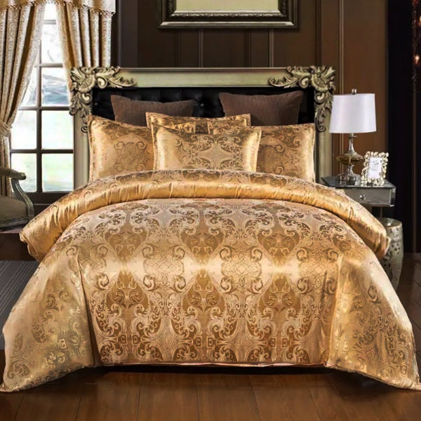 Luxurious Italiano Soft Satin 3 Pc Comforter Set Trendy Bedding Set, 3