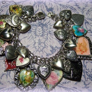 ヴィンテージ！Mexico Silver Puffy Heart バングル