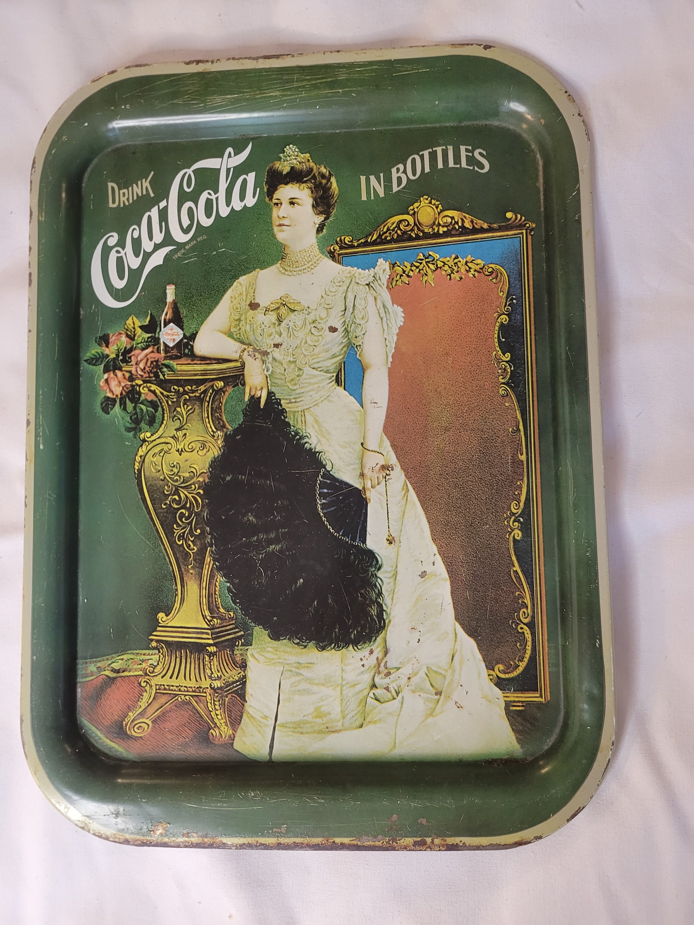 Reproductie van Lillian Russell Coca-Cola-advertentieblad uit 1904 (waarschijnlijk gemaakt in 1975)