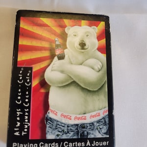 Cartas de baralho vintage da Coca-Cola