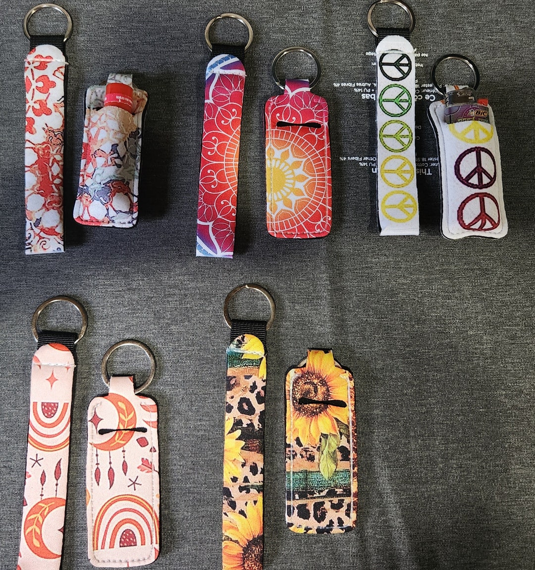 Chapstick Holder and Wrist Keychains - Etsy